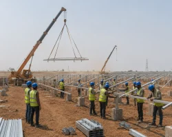 renewable energy construction management ensuring efficient project execution, quality control, and budget compliance